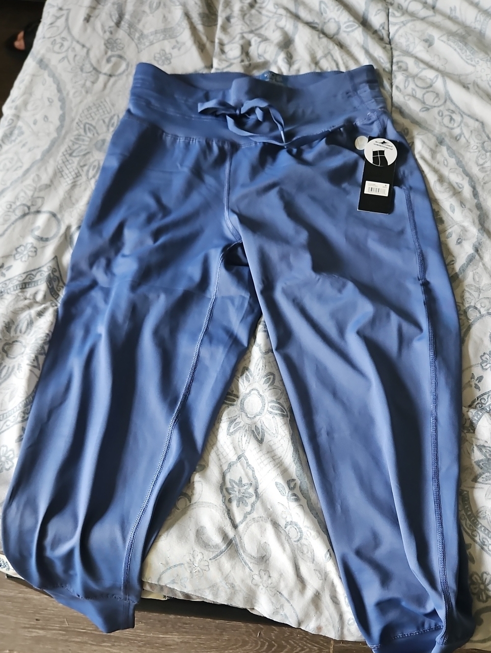 RACHEL Rachel Roy Girls Blue Capri Joggers with Drawstring